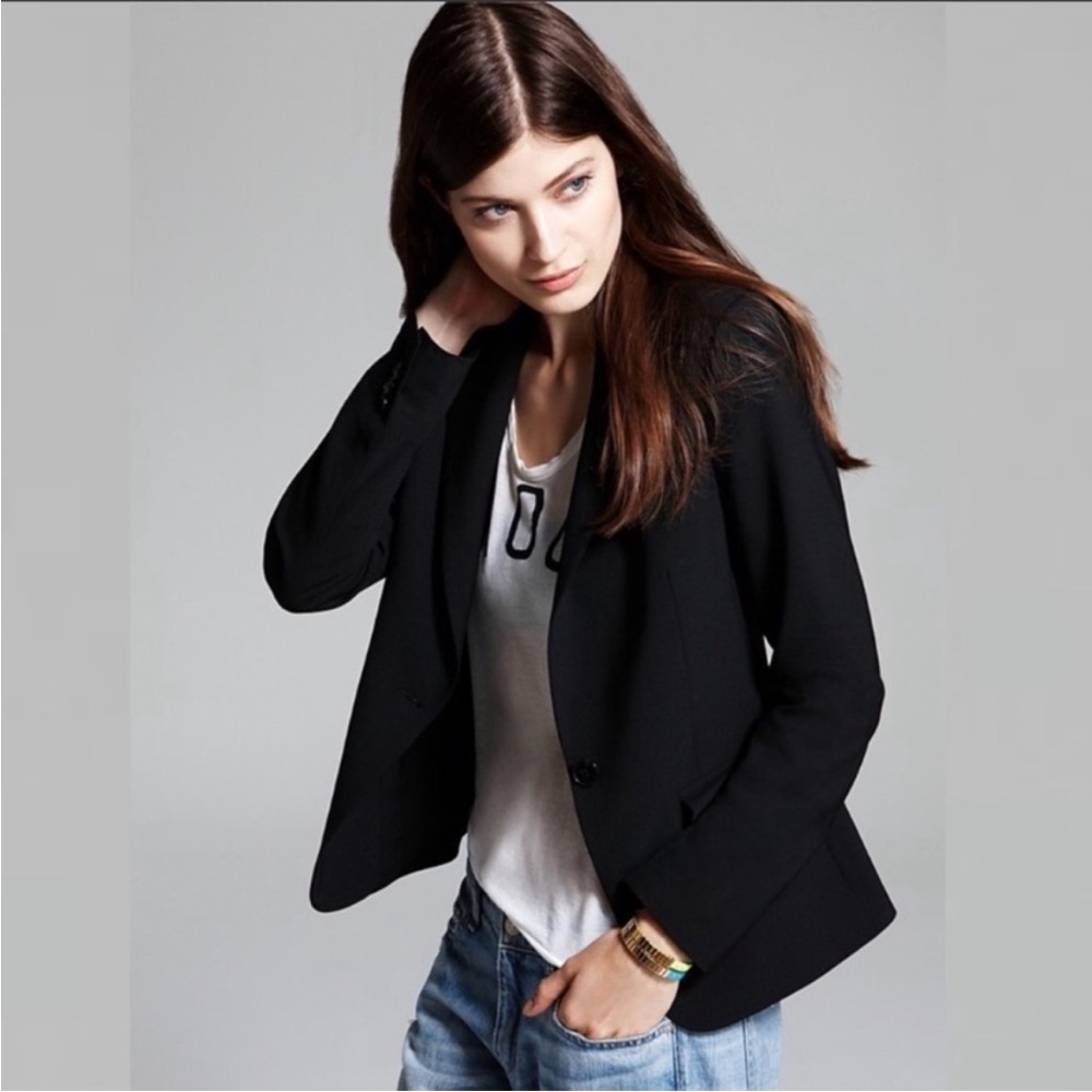 Theory Classic Gabe B3 Black Single Button Blazer size 4